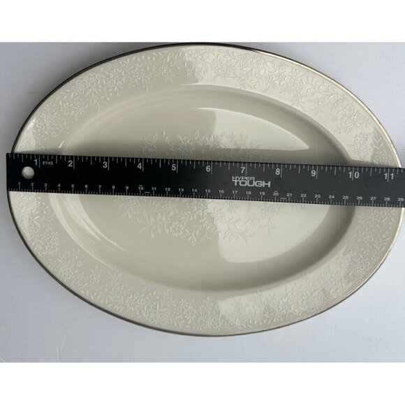 Noritake AFFECTION 11” Oval Serving Platter Ivory China Porcelain 7192 - Picture 3 of 5